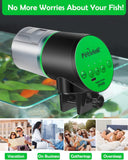 New Petbank Automatic Fish Feeder for Aquarium - Auto Fish Food Dispenser Rechargeable for Fish Tank Vacation Fish Feeder Timer with USB Charger Cable