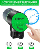 New Petbank Automatic Fish Feeder for Aquarium - Auto Fish Food Dispenser Rechargeable for Fish Tank Vacation Fish Feeder Timer with USB Charger Cable