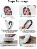 New multifunction Water Infused Gravity Cleaning Pet Hair Brush. 3in1 brush Suitable for short-haired pets (Pink)