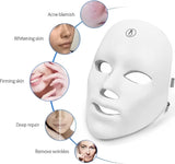 New Retails $260+ Photon Light Therapy LED Face Mask 7 Multi Colour Lights for Anti Aging, Facial Beauty Device