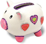 New Melissa & Doug Decorate-Your-Own Piggy Bank Craft Kit