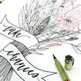 New 8-Pack Pigma Micron Pens - Black! Ideal for graphic art, scrapbooking, archival recording, pen and ink illustrations, freehand art, rubber stamps, cartooning and fabric projects.