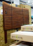 New in box! Amazing Pike & Main Live-Edge HEADBOARD with decorative dovetail joiner! Fits Full or Queen Size! Great Quality, Solid & Very Heavy!