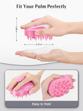NEW HEETA Scalp Massager for Hair Growth, Soft Silicone Bristles, Scalp Scrubber for Hair Care Relax Scalp, Shampoo Brush for Wet Dry Hair, Pink