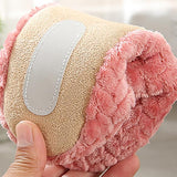 New Women's Outdoor Non-Slip Slippers Soft Fluffy Washable House Shoes Anti-Slip Travel Indoor Plush Slippers Sz 8-8.5