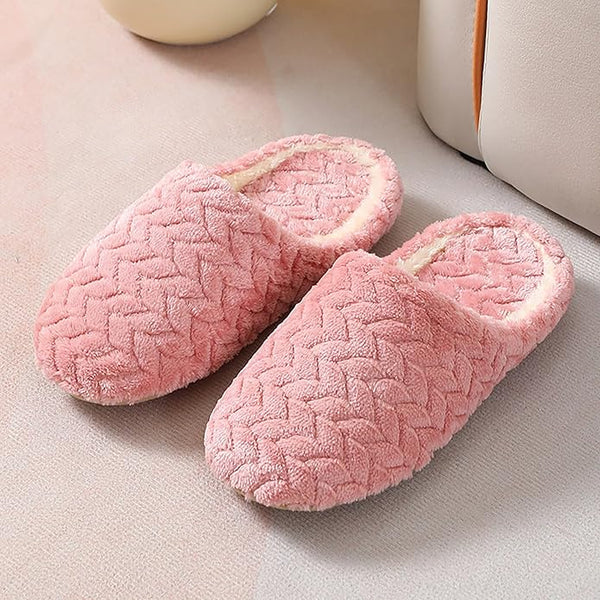New Women's Outdoor Non-Slip Slippers Soft Fluffy Washable House Shoes Anti-Slip Travel Indoor Plush Slippers Sz 8-8.5