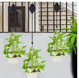 NEW Strong Retractable Hanging Basket Pulley Pull Down Plant Flower Hanger Hooks, 1PC