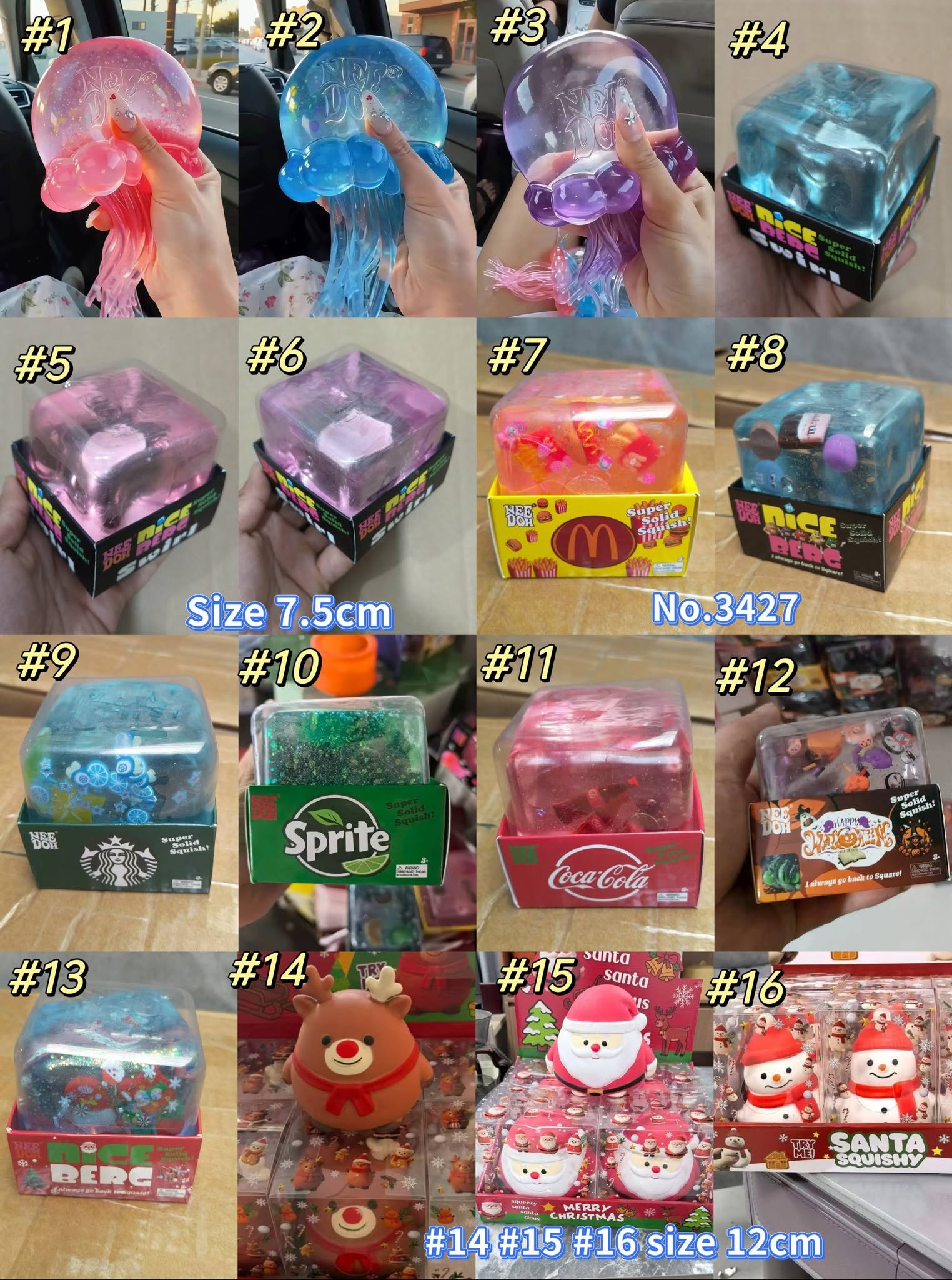 Plus size toys No.342718 Size 7.5-12cm $33 each Tax included! 16 to choose from