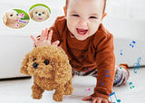 New Walking and Barking Dog Soft Toy Fantastic Puppy Battery Operated Walking Dog Jump Run Toy Kid (Jumping Dog) Best Birthday Gift for Boys and Girls (Poodle)