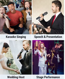 New Portable Dynamic Wireless Card Microphone System, 6.35mm Receiver Sound Card Microphone for Live Streaming Broadcast Microphone, include 1 Microphone with receiver