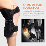 New Knee Power Booster, Powerknee Joint Support Knee Brace, Powerlift Support Knee Pads, Knee Protection Booster with Powerful Rebound Spring Force for Gym Sport Running Climbing