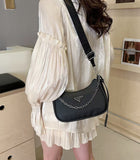 Inspired by Prada bag set, Black! Great Quality! Includes 2 straps, use with chain or longer cross body strap