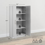 New in box! Prepac GES-3264 Elite 32" Storage Cabinet, Light Gray