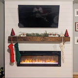 New Wayfair Hand Crafted Solid wood 36" Fireplace Shelf Mantel in Provincial Finish! Retails $190+
