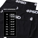 New Retails $67+ PSD Men's boxer briefs - Lightweight, Breathable, and Supportive Sz XXL, Black