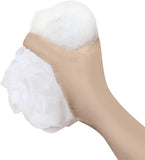 New 12 Pc White Bath or Shower Sponge Loofahs Pouf Medium Mesh