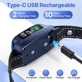New PUMJAG Anti Bark Collar for Dogs, Humane Anti Bark Collar with 8 Sensitivities, Smart Waterproof Collar with Vibration Beep and Optional Shock, Rechargeable Anti Bark Collar
