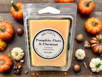 New Salty Girl Co. 100% Soy Wax Melts " Pumpkin, Chestnut & Oats! 3.2 Oz, for use in wax warmer