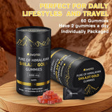 New Pure of Himalayan Shilajit Gold Gummies,Fulvic Acid & 85+ Trace Immune Health, Boost Energy, Minerals, Enhance Overall Well-Being for Men and Women Sugar Free Non-GMO 100% Natural Organic, 60 Gummies
