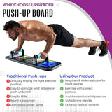 New MG Multi-Function Foldable Pushup Board, Muscle max Push Up Board for Floor, Fitness Strength &amp; Exercise Training Equipment for Home Workout