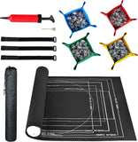 New Jigsaw Puzzle Mat Roll Up, Puzzle Storage Puzzle Saver Puzzle Keeper 1000 1500 2000 Pieces with Sorter Trays Drawstring Storage Bag
