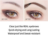 New QUEMISS Eyebrow Pen 4 Points Micro Brow Pencil Creates Lasting MakeUp Professional Natural Looking 3D Tint Pen Eyebrows Cover Sparse Areas Daily Waterproof Brows #03 (Reddish Brown)