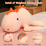New quescu 15.7'' Weighted Dinosaur Plush, 1.6lb Weighted Plush Animals for Anxiety,Weighted Stuffed Animal for Adults Kids,Plush