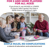 New QUOKKA Science Board Game for Kids 10-14 Year Olds - Family Card Game for Kids and Adults - Higher or Lower | Guess Fun Questions | Easy to Learn | 2 + Players - Challenge Game for Family Night