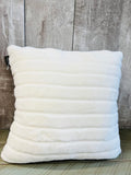 Large Rachel Zoe Ultra Soft Pillow in White, removable cover 19" X 19", home stager lot