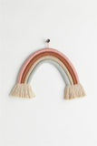 New Handmade Rainbow Rope Wall Hanging in Soft Pastels, Made in India!