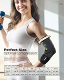 New Retail $49+ Rakiie Elbow Compression Sleeve 2 Pack, Elbow Brace for Tendonitis and Tennis Elbow, Pain Relief Elbow Brace for Men & Women, Elbow Sleeve Reduce Joint Pain for Tennis, Golfer, Workouts Black (XL)