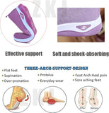 New Sz 7.5 Rayootd Orthopedic Shoes for Women, Womens Comfortable Breathable Sneakers Woven Orthopedic Slip On Diabetic Walking Shoes Dark Purple