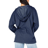 NEW Retails $40, ROXY - Women's Coastal Hooded Jacket, Blue, Sz XL