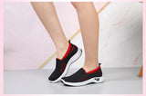 New Breathable Low Cut Red & Black Woven Leisure Sports Shoes For Women Sz 9 (40)