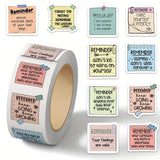 New 1 Roll/500pcs Reminder Note Roll Stickers Notebook Envelope Water Cup Seal Stickers Decorative Stickers