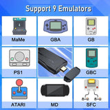 New Retro Game Console, 64GB Wireless Retro Game Stick, Revisit Video Games with Built-in 9 Emulators, 20000+ Games, 4K HDMI Output, and Dual 2.4GHz Wireless Game Stick, for TV Plug and Play (Lite)