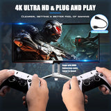 New Wireless Retro 4K Game Console, Nostalgia Stick Game, 30,000+ Games & 9 Emulators Built in, Plug and Play Video Games for Tv with Dual 2.4g Wireless Controllers (M8 PRO-64G)