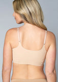 NEW Retails $46+ Rhonda Shear Womens Adjustable Strap Body Bra with Removable Pads,OURS IS ROSE SMOKE (shown in pics) NOT BEIGE, SZ L