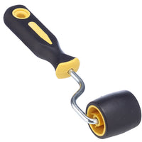 New Richard Rubber Wallpaper Seam Roller - 1 3/4-in - Black and Yellow, Can be used as a laminated roller too