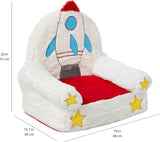 New Retails $50+ Amazon Basics Children's Plush Chair, Rocket