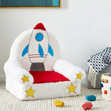 New Retails $50+ Amazon Basics Children's Plush Chair, Rocket