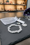 New Avenue 9 gemstone bracelet set (Rock Stone Quartz) Can amplify your energy and thought. It absorbs, stores, releases and regulates energy