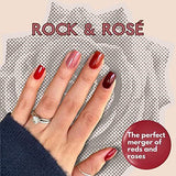 New Red Nail Polish Set for Women (ROCK & ROSE) - 13.5ML 4 pc Pink Nail Polish