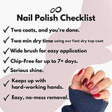 New Red Nail Polish Set for Women (ROCK & ROSE) - 13.5ML 4 pc Pink Nail Polish