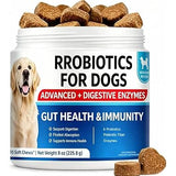 NEW Sealed Rrobiotics for Dogs - Support Gut Health, Itchy Skin, Allergies, Immunity, Yeast Balance - Dog Probiotics and Digestive Enzymes with Prebiotics - Reduce Diarrhea, Gas - 90 Probiotic Chews for Dogs, BB: 08/26