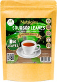 NEW Nutrigins - Premium Soursop Leaves Organic - 50 Leaves - Dried Soursop Tea Leaves - 100% Natural Wild Crafted Graviola Leaves - Hojas de Guanabana Vacuum Sealed For Freshness, BB: 12/09/26