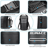 New RUNACC 12L Waterproof Dry Bag Roll Top Dry Compression Sack for Rafting, Kayaking, Camping, Beach and Boating with Waterproof Phone Case
