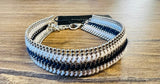 New RW & Co Fringe Bracelet lobster closure, silver tone!