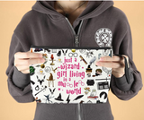 NEW Harry Potter Makeup Cosmetic Toiletry Wristlet Bag Case Wizard Girl Muggle World