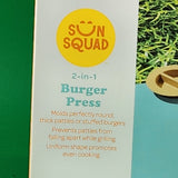 NEW 2-in-1 Burger Patty Press & Shape Maker by Sun Squad